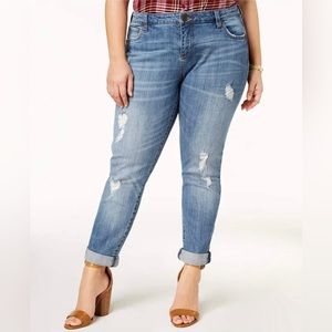 KUT from the Kloth Katy Distressed Boyfriend Jeans - Sz. 14